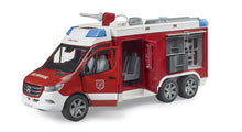 Load image into Gallery viewer, B02680 Bruder Mercedes Sprinter Fire Rescue Truck with Light & Sound