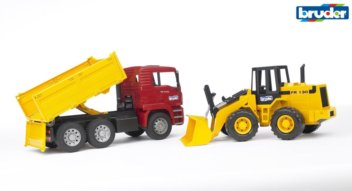 B02752 BRUDER MAN TGA CONSTRUCTION TRUCK AND LOADER
