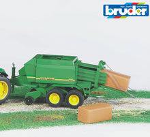 Load image into Gallery viewer, B02017 Bruder John Deere Large Square Baler + 2 bales