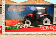 Load image into Gallery viewer, BUR44084 Burago 132 Scale Valtra N174 4WD Tractor with front mounted blade