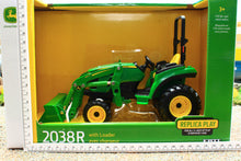 Load image into Gallery viewer, ERT45676 ERTL 1:16 Scale John Deere 2038R Compact tractor with loader