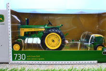 Load image into Gallery viewer, ERT45790 Ertl 1:16 Scale John Deere 730 2wd Tractor and Seed Drill