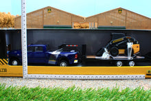 Load image into Gallery viewer, ERT47269 Ertl Dodge RAM 3500 Pickup truck with Trailer and New Holland L230 Skid Steer