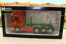 Load image into Gallery viewer, MM2307-03 Marge Models Scania R500 Series Truck with Meiller Hooklift in Red