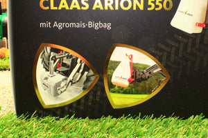 UH6636 Universal Hobbies Claas Arion 550 with Front Loader and Agromais Bigbag Limited Edition