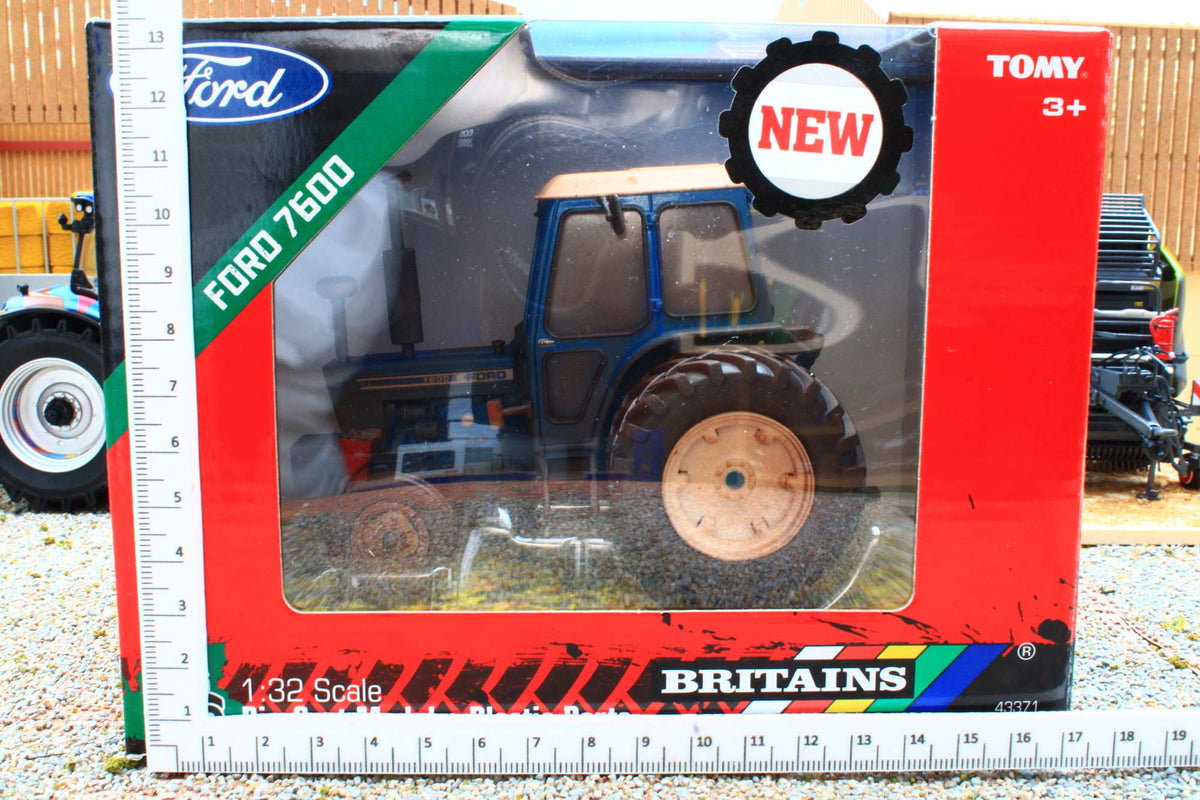 Trattore Britains Ford 7600 1:32 Con Ruote Doppie Rimovibili - Nuovo In Scatola 43371