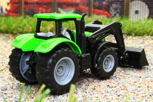 1394 SIKU 187 SCALE DEUTZ FAHR TRACTOR WITH FRONT LOADER