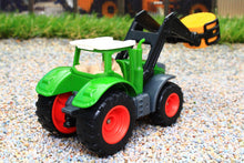 Load image into Gallery viewer, 1539 SIKU 187 SCALE FENDT TRACTOR WITH FRONT LOADER AND ROUND BALE GRAB