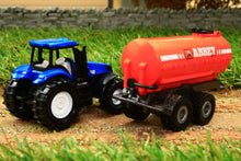 Load image into Gallery viewer, 1642 SIKU 187 SCALE NEW HOLLAND TRACTOR WITH ABBEY SLURRY TANKER