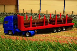 1659 Siku 187 Scale Man Articulated Log Transporter Tractors And Machinery (1:87 Scale)