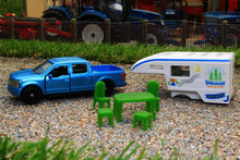 Load image into Gallery viewer, 1693 SIKU 187 SCALE FORD F150 4X4 PICK UP TRUCK WITH CAMPER POD