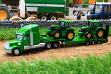 Load image into Gallery viewer, 1837 SIKU 187 SCALE JOHN DEERE LOW LOADER WITH 2 X JD TRACTORS