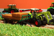 Load image into Gallery viewer, 1946 Siku 150 Scale Claas Tractor With Bale Grab And Flat Trailer Bales Tractors And Machinery (1:50