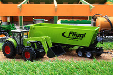 Load image into Gallery viewer, 1949 SIKU 150 SCALE CLAAS TRACTOR WITH FRONT LOADER AND FIEGAL ARTICULATED TIPPING TRAILER