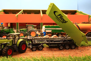 1949 SIKU 150 SCALE CLAAS TRACTOR WITH FRONT LOADER AND FIEGAL ARTICULATED TIPPING TRAILER