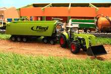 Load image into Gallery viewer, 1949 SIKU 150 SCALE CLAAS TRACTOR WITH FRONT LOADER AND FIEGAL ARTICULATED TIPPING TRAILER