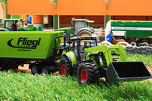 Load image into Gallery viewer, 1949 SIKU 150 SCALE CLAAS TRACTOR WITH FRONT LOADER AND FIEGAL ARTICULATED TIPPING TRAILER