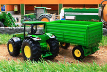 Load image into Gallery viewer, 1953 SIKU 150 SCALE JOHN DEERE TRACTOR WITH 4 WHEEL TRAILER