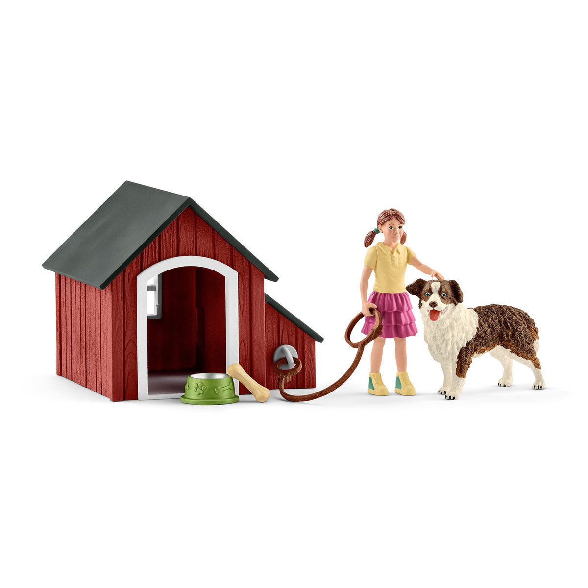 SL42376 Schleich Farm World Dog Kennel Brushwood Toys