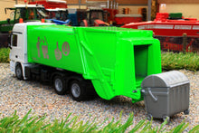 Load image into Gallery viewer, 2938 SIKU 150 SCALE MERCEDES ACTROS REFUSE TRUCK WITH WHEELIE BIN