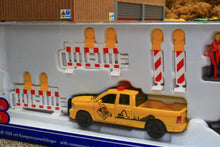 Load image into Gallery viewer, 3505 Siku 1:50 Scale Ram 1500 Road Maintenance Truck with Compressor Trailer and road drill