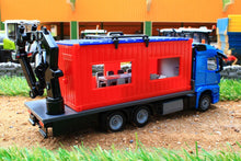 Load image into Gallery viewer, 3556 SIKU MERCEDES BENZ ACROS TRUCK WITH CONTAINER AND CRANE (1:50 Scale)