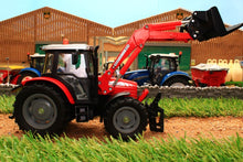 Load image into Gallery viewer, 3653 Siku Massey Ferguson Tractor with front end loader