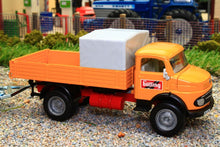 Load image into Gallery viewer, 4117 SIKU 1:50 SCALE MERCEDES BENZ 710 TIPPER TRUCK WITH KRAMER 411 LOADER AND LOW LOADER TRAILER