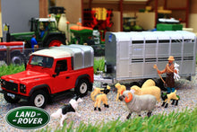 Load image into Gallery viewer, 43138A1 LAND ROVER WITH IFOR WILLIAMS TRAILER, SHEEP, SHEPHERD AND SHEEP DOG