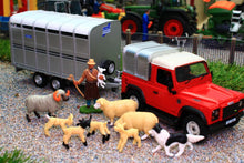 Load image into Gallery viewer, 43138A1 LAND ROVER WITH IFOR WILLIAMS TRAILER, SHEEP, SHEPHERD AND SHEEP DOG