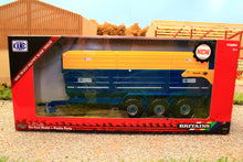 Load image into Gallery viewer, 43284 Britains Kane Half-Pipe Triple Axle Silage Trailer