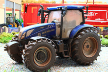 Load image into Gallery viewer, 43319 Weathered Britains New Holland T6-180 Blue Power Tractor
