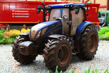 Load image into Gallery viewer, 43319 Weathered Britains New Holland T6-180 Blue Power Tractor