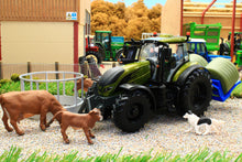 Load image into Gallery viewer, 43323 Britains Olive Green Valtra Playset inc. Bale Lifter and Cow Feeder