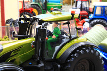 Load image into Gallery viewer, 43323 Britains Olive Green Valtra Playset inc. Bale Lifter and Cow Feeder