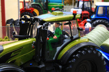 Load image into Gallery viewer, 43323 Britains Olive Green Valtra Playset inc. Bale Lifter and Cow Feeder