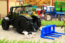 Load image into Gallery viewer, 43323 Britains Olive Green Valtra Playset inc. Bale Lifter and Cow Feeder