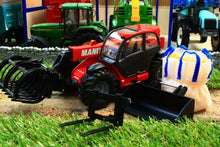 Load image into Gallery viewer, 8613 Siku Manitou Telehandler With Attachments Tractors And Machinery (1:32 Scale)