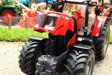 Load image into Gallery viewer, 8614 SIKU MASSEY FERGUSON 8680 DYNASHIFT 4WD TRACTOR WITH DRIVER AND FRONT MOUNTED ROUND BALE LIFTER