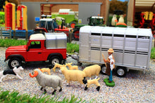 Load image into Gallery viewer, 43138A1 LAND ROVER WITH IFOR WILLIAMS TRAILER, SHEEP, SHEPHERD AND SHEEP DOG