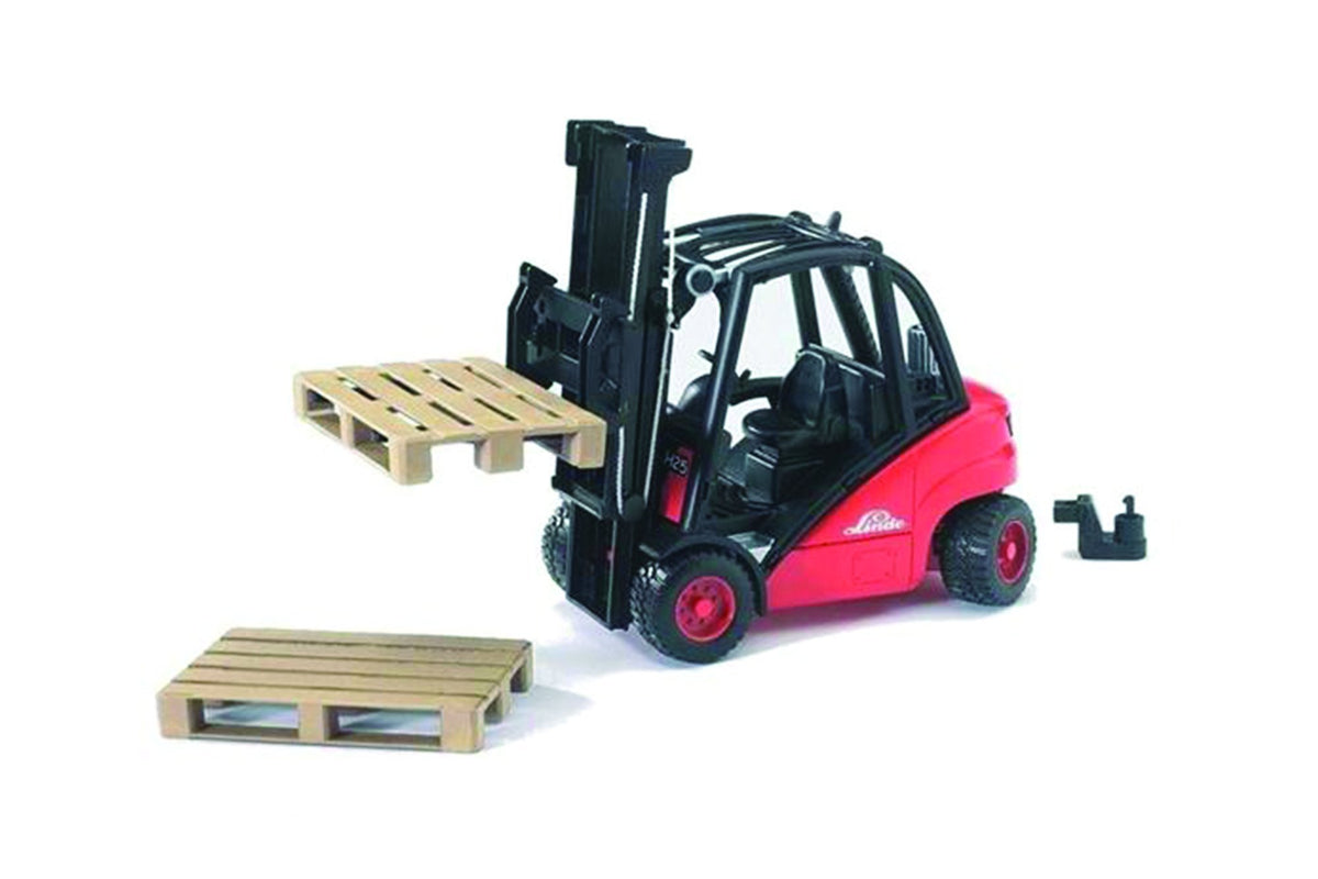 B02511 Bruder Linde Fork Lift H30D with 2 Pallets