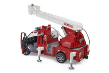 Load image into Gallery viewer, B02673 Bruder MB Sprinter Fire Engine with turntable ladder, pump and light &amp; sound module