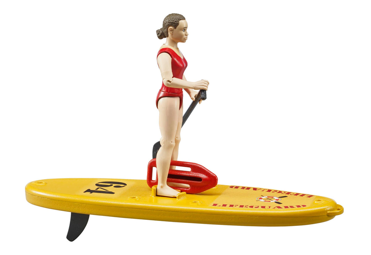 B62785 BRUDER BW LIFE GUARD AND STAND-UP PADDLE BOARD