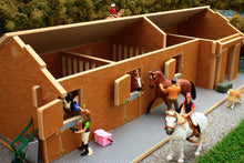 Load image into Gallery viewer, Bt1600 1:24Th Scale Stable Block And Tack Room With Free Schleich Horse & Rider Set! Authentic Farm