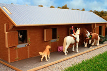 Load image into Gallery viewer, Bt1600 1:24Th Scale Stable Block And Tack Room With Free Schleich Horse & Rider Set! Authentic Farm
