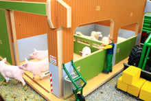 Load image into Gallery viewer, Bt8870 My Big Farm (1:24Th Scale Set) With Free Schleich Cow & Sheep! Authentic Buildings (1:24