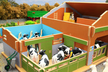 Load image into Gallery viewer, Bt8870 My Big Farm (1:24Th Scale Set) With Free Schleich Cow & Sheep! Authentic Buildings (1:24