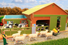 Load image into Gallery viewer, Bt8870 My Big Farm (1:24Th Scale Set) With Free Schleich Cow & Sheep! Authentic Buildings (1:24