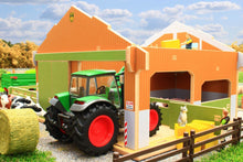 Load image into Gallery viewer, Bt8870 My Big Farm (1:24Th Scale Set) With Free Schleich Cow & Sheep! Authentic Buildings (1:24
