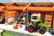 Load image into Gallery viewer, Bt8920 Monster 4 Bay Shed With Free Set Of Authentic Stone Walling! Farm Buildings & Stables (1:32